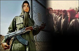 Armed Terrorist women members of The PMOI Cult