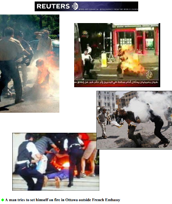 Self Immolations ordered by the PMOI Cult on the streets of Europe and Canada