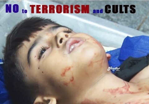 No to terrorism and Cults